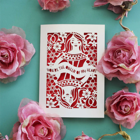Queen of Hearts Valentine's Card 