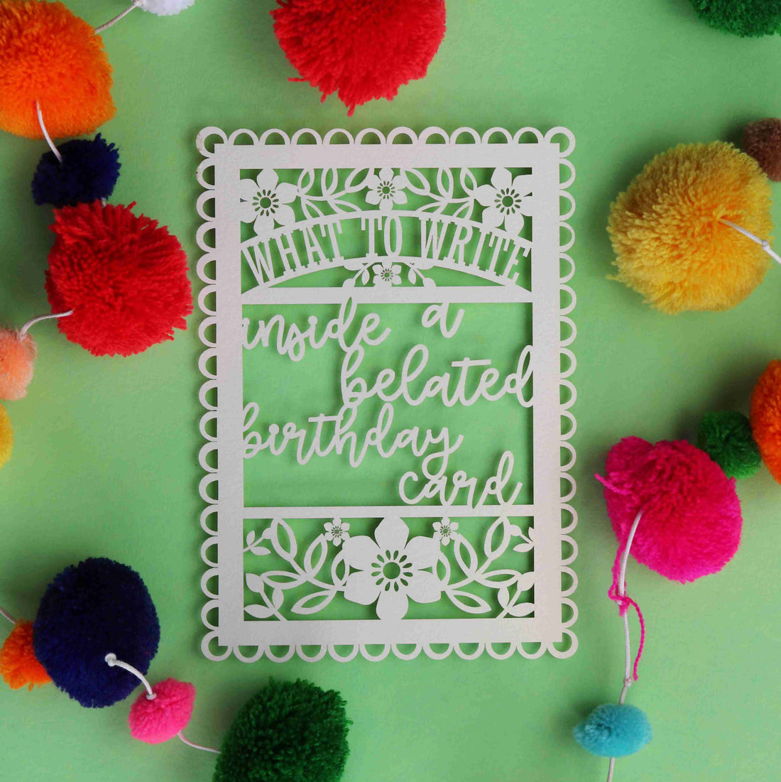 what to write in a belated birthday card