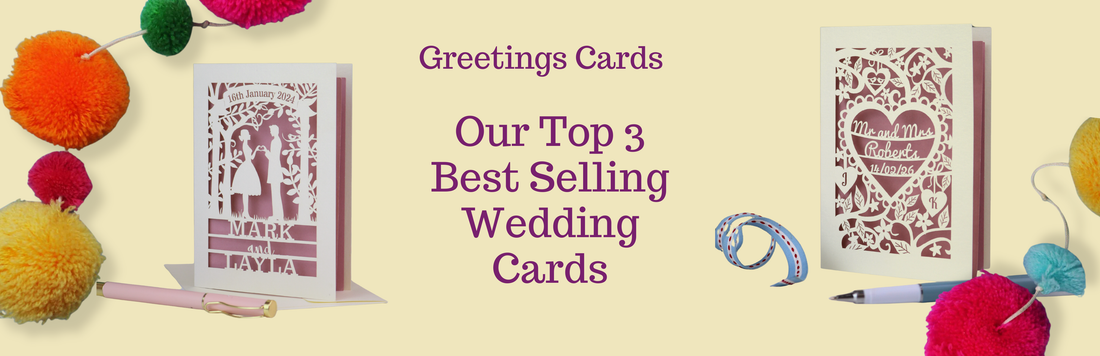 Our Top 3 Best-Selling Wedding Cards