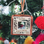 Papercut First Christmas Photo Decoration