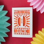 Star First Birthday Personalised Papercut Card