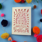 21st Birthday Card – Personalised Laser Cut Cupcake Stand Design