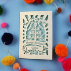 21st Birthday Card – Personalised Laser Cut Cupcake Stand Design