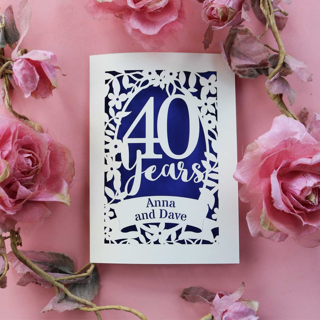 Ruby Wedding cards from UK