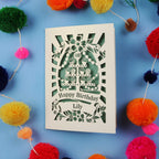 40th Birthday Card – Personalised Laser Cut Cupcake Stand Design