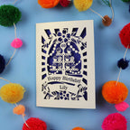 40th Birthday Card – Personalised Laser Cut Cupcake Stand Design