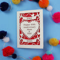 Personalised Papercut 40th Anniversary Card