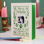 Pet Photo Christmas Card - From Your Fur Baby