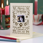 Pet Photo Christmas Card - From Your Fur Baby
