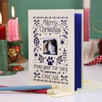 Pet Photo Christmas Card - From Your Fur Baby