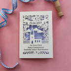 A personalised laser cut card for a First Holy Communion