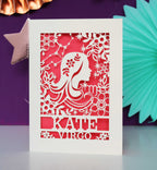 Personalised Virgo Papercut Birthday Card