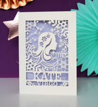 Personalised Virgo Papercut Birthday Card