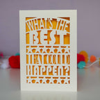What's The Best That Could Happen? Papercut Card
