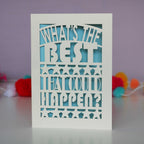 What's The Best That Could Happen? Papercut Card