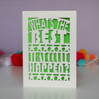 What's The Best That Could Happen? Papercut Card