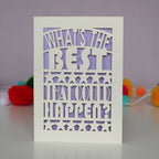What's The Best That Could Happen? Papercut Card