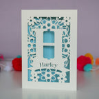 Personalised Papercut Initial Name Card