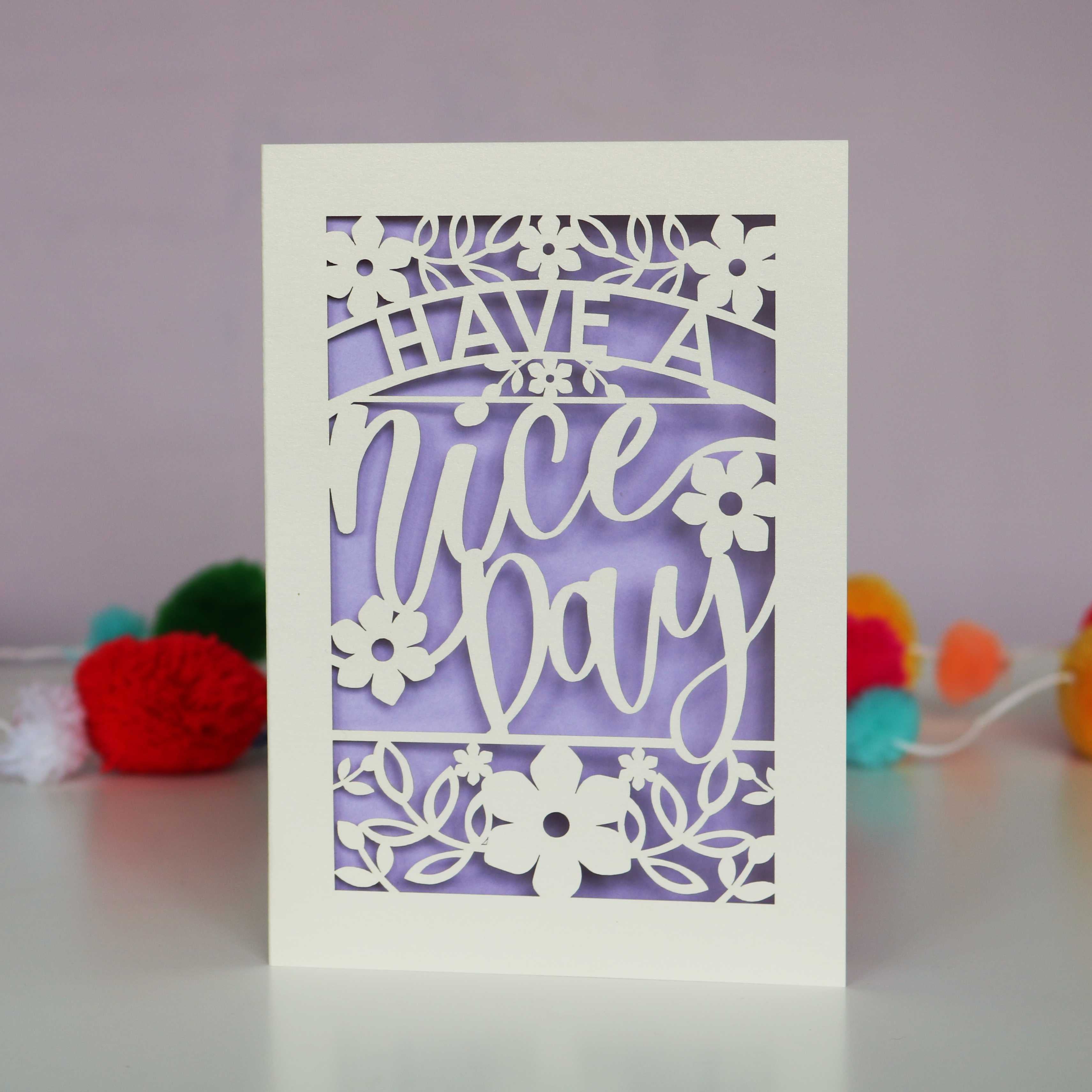 Papercut Have a Nice Day Card