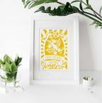 A framed print for home that says "there's no place like home"