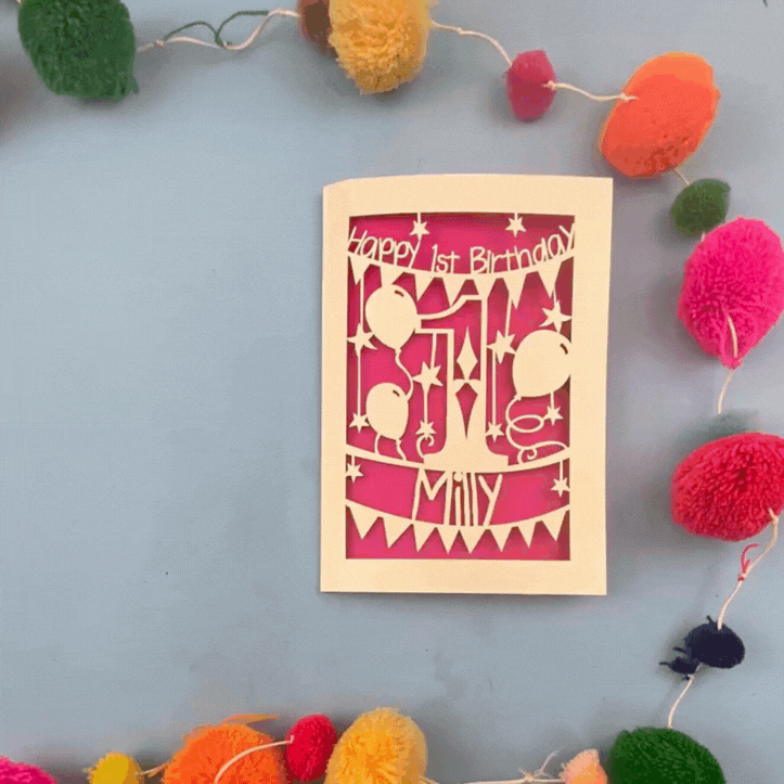 Personalised First Birthday Card