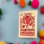 Any Age Laser Cut Personalised Birthday Card