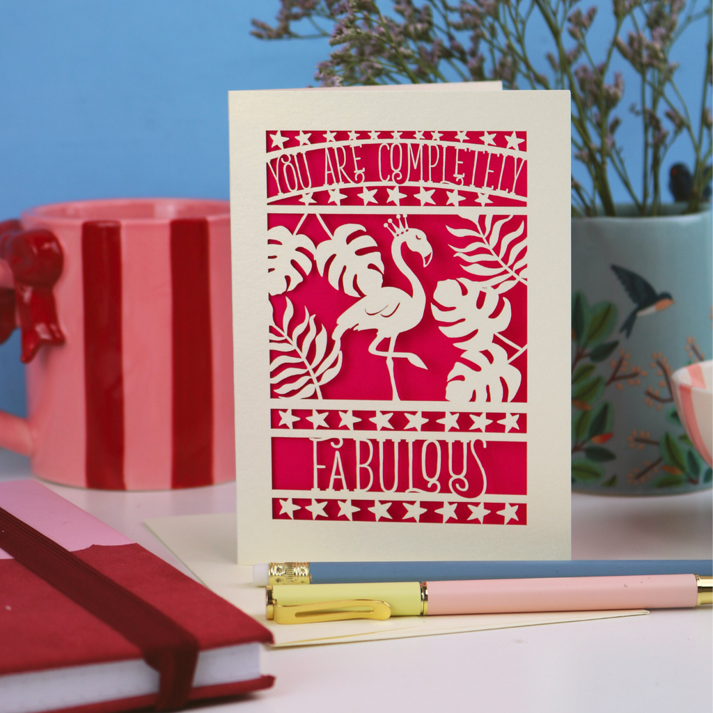 Completely Fabulous Laser Cut Card Unpersonalised