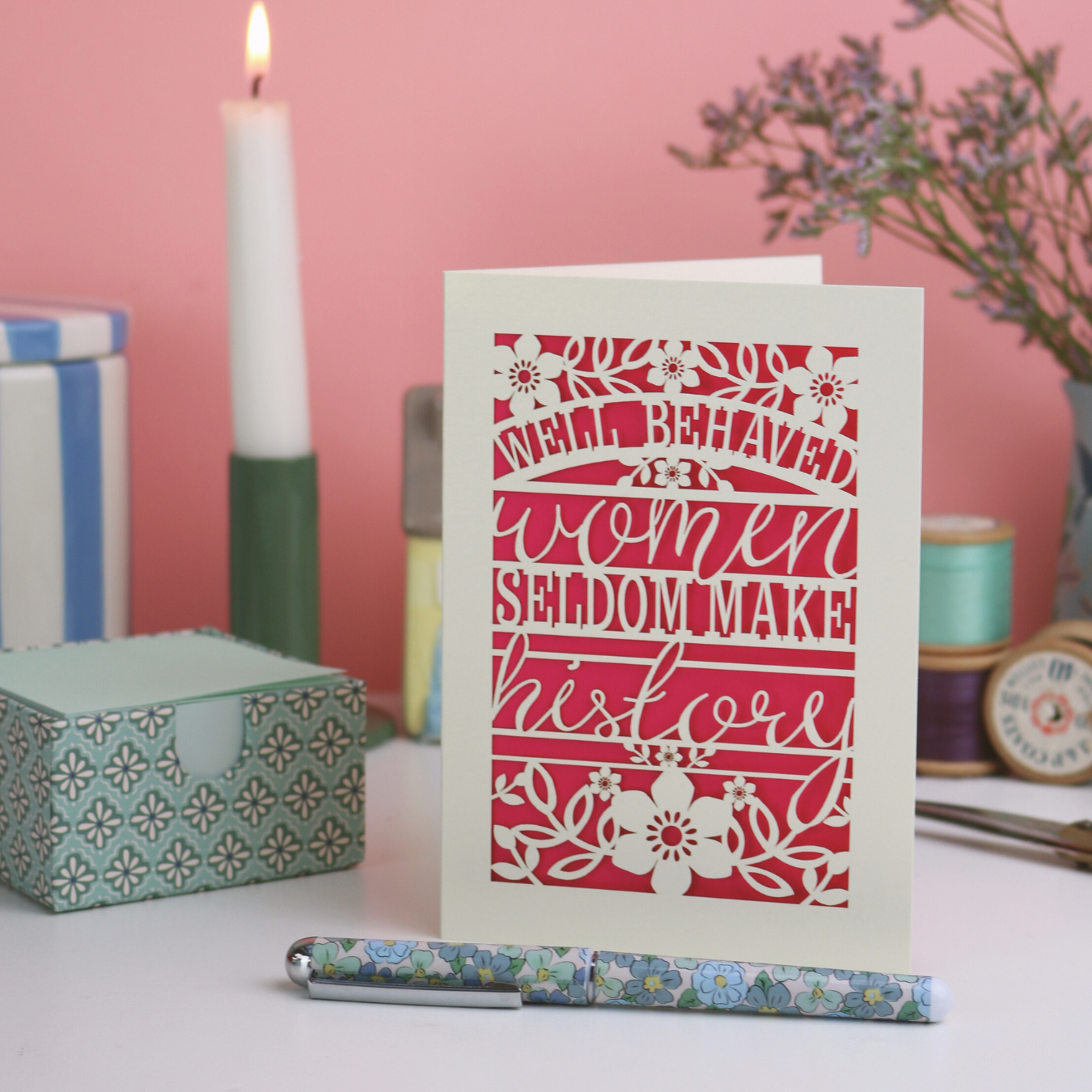 Well Behaved Women Laser Cut Card