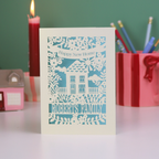 Personalised Floral New Home Card