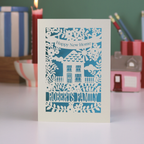 Personalised Floral New Home Card