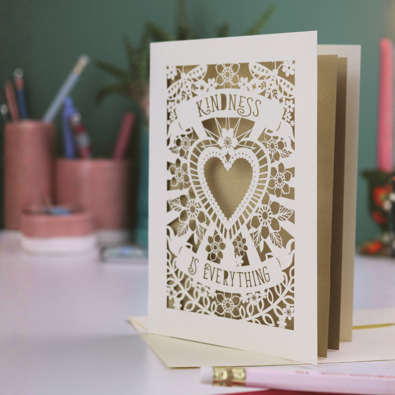 Papercut Kindness is Everything Card