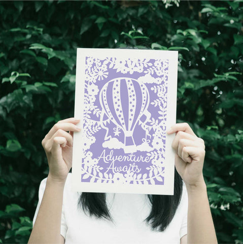 Kitchen prints made in the UK - A4 / Lavender