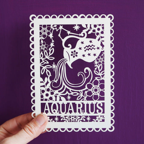 Aquarius A6 papercut - 
