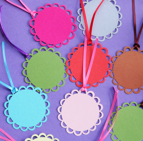 10 Assorted Round Gift Tags - 