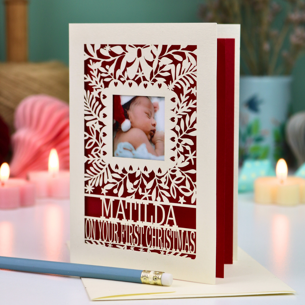Baby's 1st Christmas Photo Card