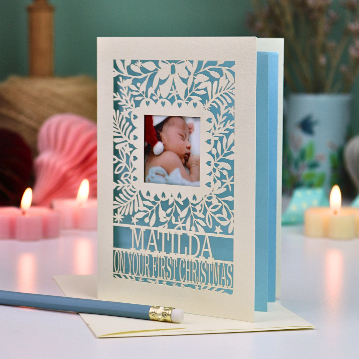 Baby's 1st Christmas Photo Card