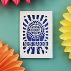 A paper cut thank you teacher card