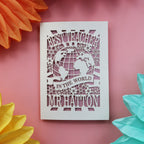 A personalised "Best teacher in the world" card