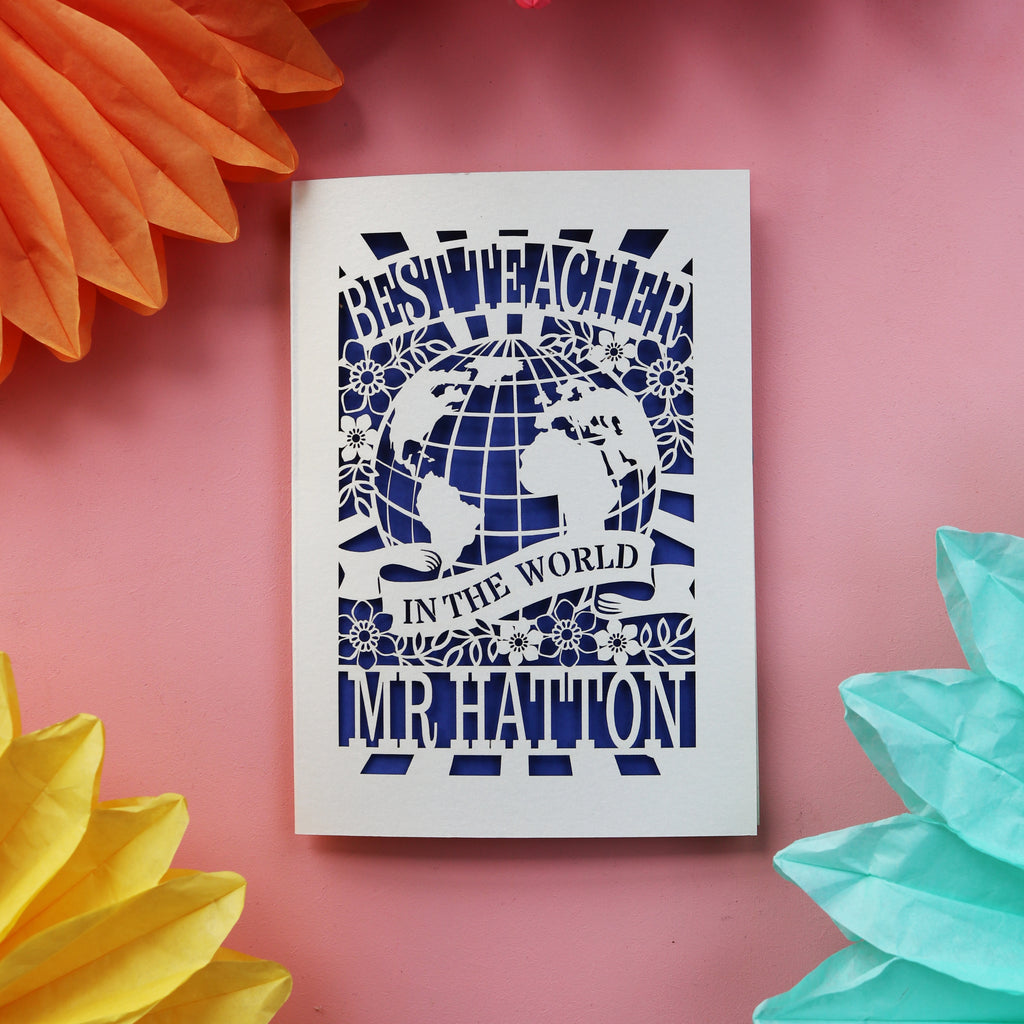 Thank you teacher cards for the best teacher