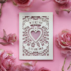 A papercut card for Mother's Day, "The best mum in the World"
