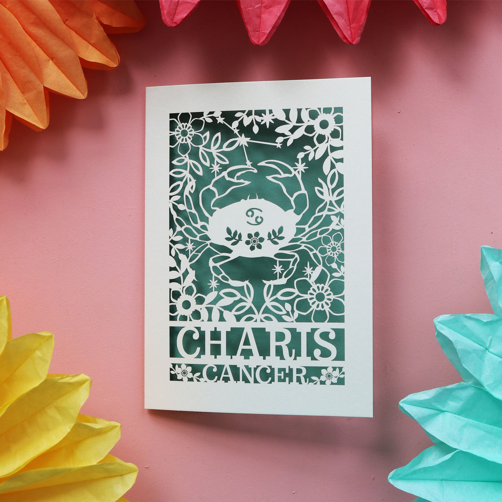 Cancer sign birthday card