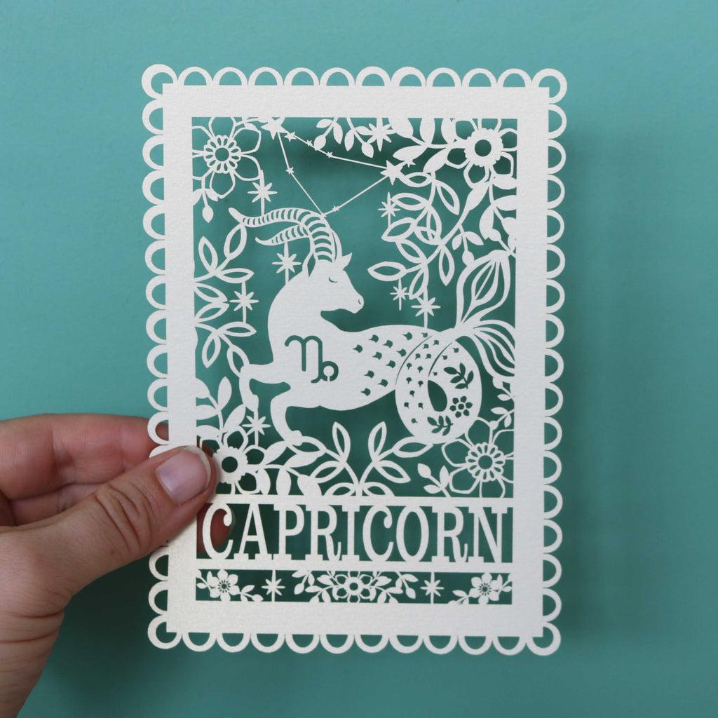 Capricorn A6 papercut