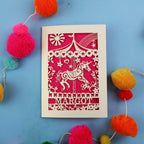 Carousel Laser Cut Personalised Birthday Card
