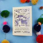 Personalised Laser Cut Floral Christening Card