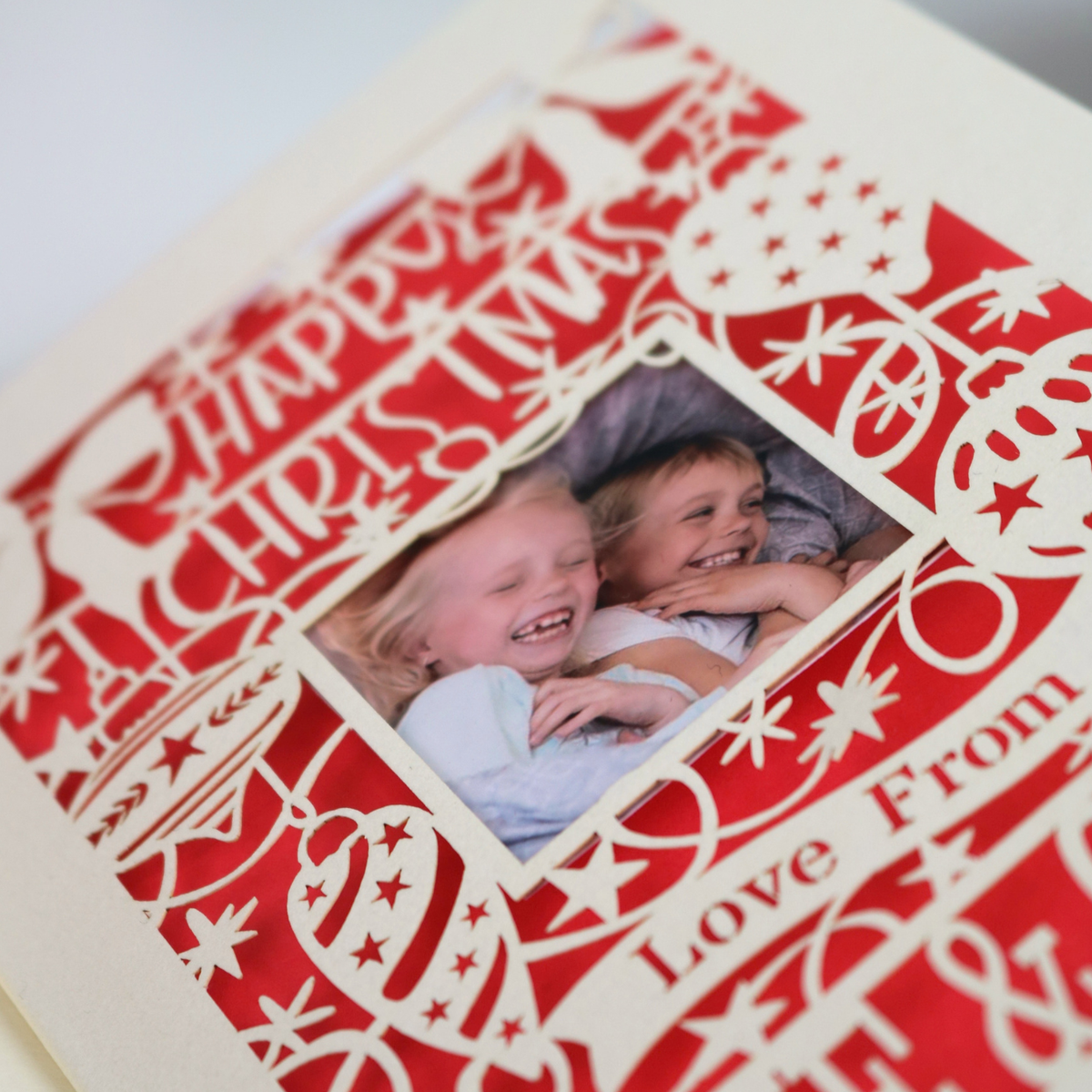 Christmas Photo Card - Bauble Design