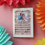 A personalised keepsake Christmas card with a photo
