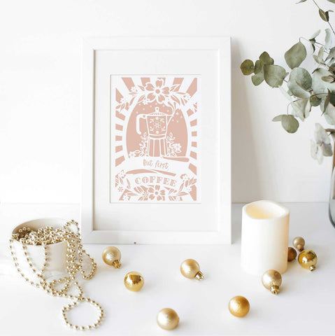 A print gift for coffee drinkers - 