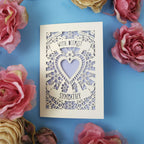 A special laser cut sympathy card made in the UK
