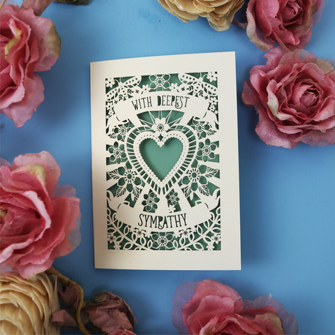 sorry for your loss cards UK - A6 / Sage