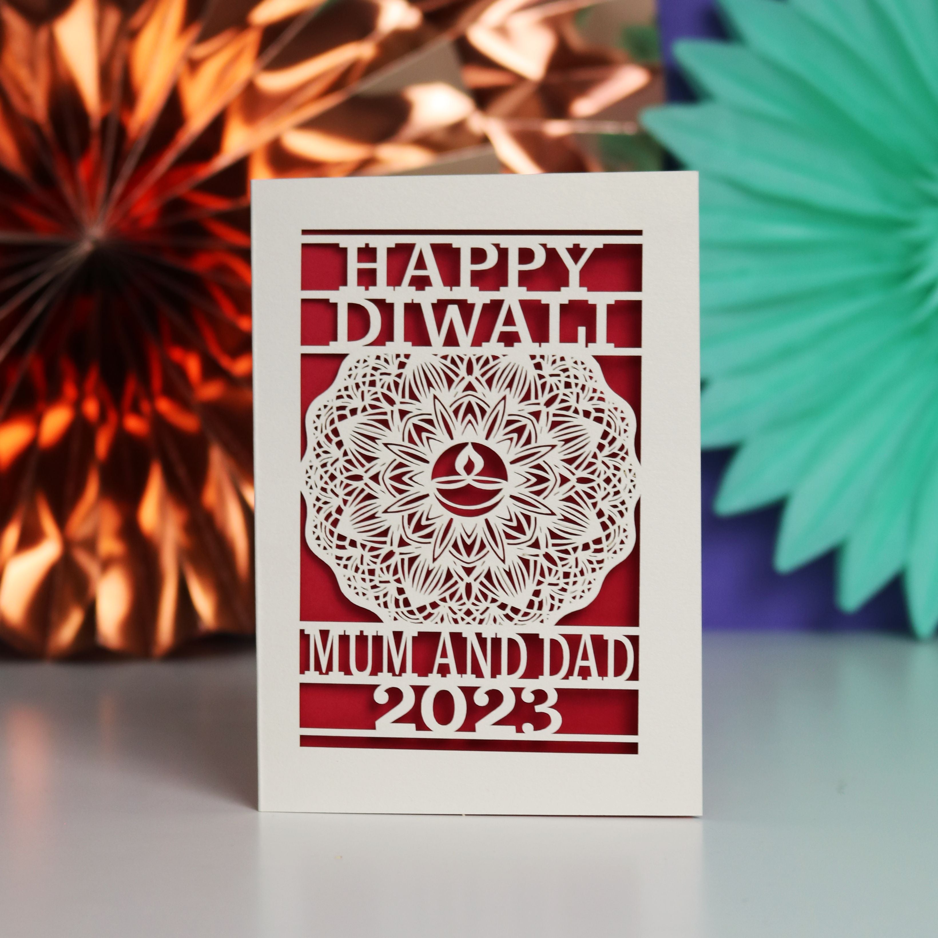 Personalised keepsake Diwali cards